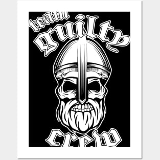 bearded skull Posters and Art